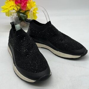 Zara Black Sparkly Sneakers Women's Size 38. SNK3629A